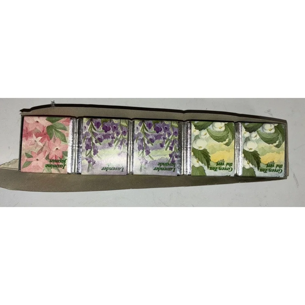 Delgar Aromatherapy English Bath‎ Cubes Jasmine Lavander Green Tea Open Box Vtg